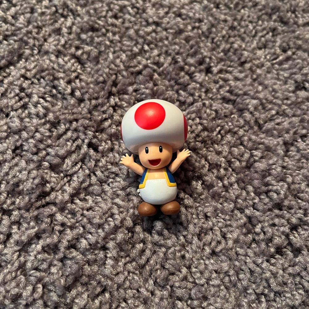 Jakks Super Mario Bros Toad Mini Toy Figure